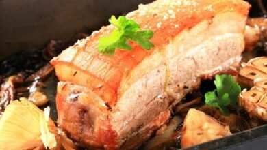 Barriga De Porco Assada No Forno